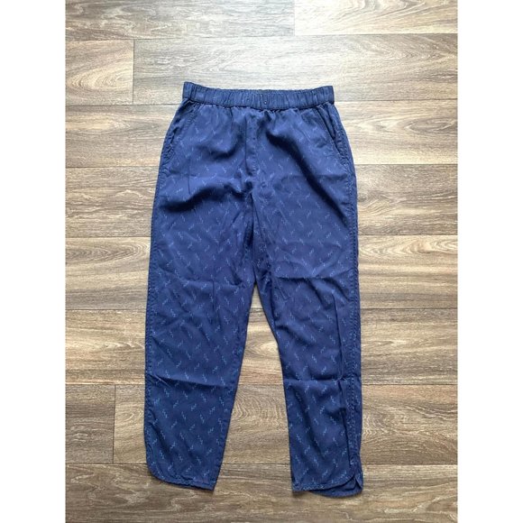 Madewell track trousers print navy Small - Picture 1 of 6